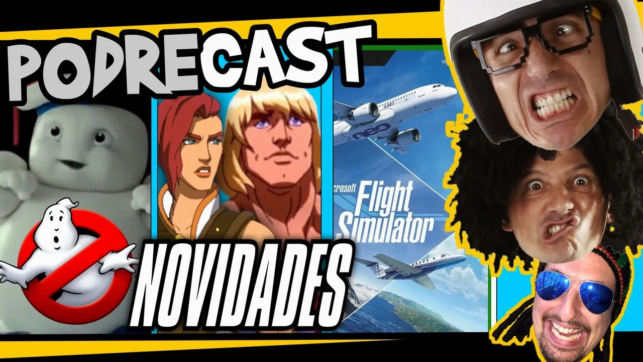 GHOSTBUSTERS , HE-MAN, FLIGHT SIMULATOR E MAIS - PODREcast #30  Irmãos Piologo - Podcast