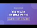 NumPy Negative Indices Master Advanced Array Slicing Techniques