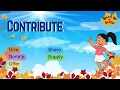 CONTRIBUTE Word Up with Sofia With Synonyms Antonyms Vocabulary Fun 25