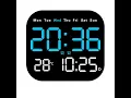 9 Inch Digital Wall Alarm Clock LED Display with Date Temperature Day Auto Dimming Remote