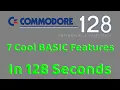 7 Cool Commodore 128 Basic Features in 128 Seconds