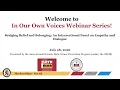 In Our Own Voices Webinar Series Bridging Belief Belonging