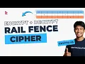 Rail Fence Cipher Encryption and Decryption with Solved Example Cryptography in Nepali