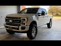 Ford F-350 Platinum 2 Shifted Wheel Spacers 37x13 50x20 Nitto Mud Grapplers