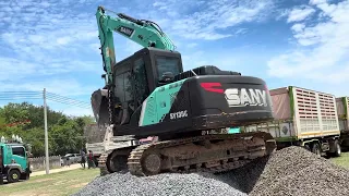 รถแม็คโครตักหิน #sany SY315C #excavator