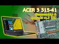 Acer 3 315-41 Laptop disassembly and upgrade m 2 SATA SSD