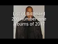 List of Billboard 200 number-one albums of 2017