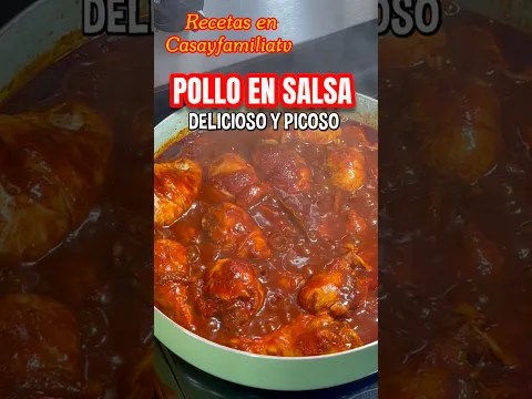POLLO EN SALSA DE CHILE GAUJILLO 🍗🌶️ RECETA FACIL, CASERA Y SUPER DELICIOSA 😍