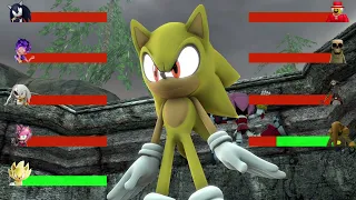 Sonic vs Poppy Playtime Chapter 5 vs Italian Brainrots with Healthbars