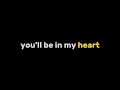 Lagu Karaoke - Nikki - You'll be in my heart (Lyric simple background)
