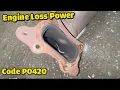 Honda Accord P0420 code loss of power and POOR fuel economy BLOCKED CATALYTIC CONVERTER