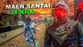 34 Kill 1 Match 🥶 SANTAI TAPI MEMBANTAI