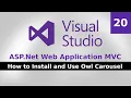 How to Use Owl Carousel ASP Net Web Application C C