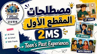 الثانية متوسط اهم مصطلحات المقطع الاول الجزء الاول / برنامج جديد/ الكتاب الجدبد
