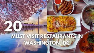20 Must-Visit Restaurants In Washington D C The Ultimate Travel Guide