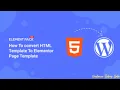 Elementor HTML widget - Add HTML CSS Javascript and shortcodes to WordPress website