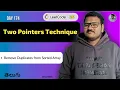 Leetcode 26 Remove Duplicates from Sorted Array in Telugu Two Pointer Technique srkcodes