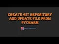 Update github project from PyCharm