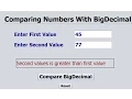 Comparing BigDecimal in Java NetBeans
