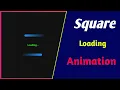 Square Loading Animation Latest HTML CSS Tutorial 2020 August Coding Omega
