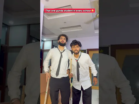 That one gunda student in every school 😂 #comedy #funny #schoolvideo #trending