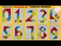 How to make Tangram Numbers