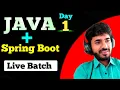 Day 1 Java Spring Boot Training Beginner Friendly Full Stack Path