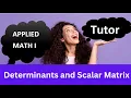 Mastering Scalar Matrices and Determinants
