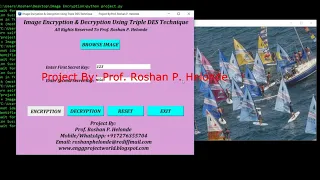 Image Encryption Decryption Using Triple DES Technique Python Source Code Image Encryption Code