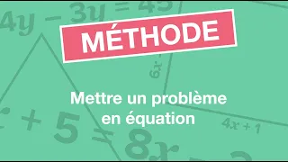 Mettre Un Problème En équation 