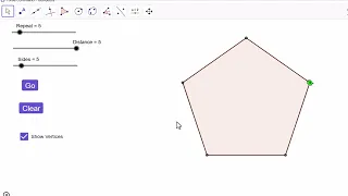Turtle Command Applet for forming Regular Polygons in GeoGebra