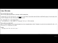 014 Make a new line using HTML