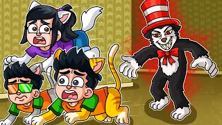 NOS CONVERTIMOS EN UNA FAMILIA DE GATOS Y NOS ATRAPA EL GATO CON SOMBRERO | JONDRES GC