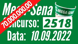 RESULTADO MEGA-SENA 2518