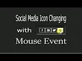 Social Media Icons Changing With JavaScript HTML And CSS