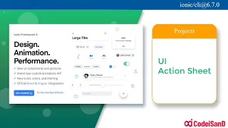 ActionSheet ionic 5 UI tutorial