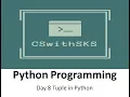Day 8 Tuples in Python