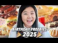 Eating ONLY the BEST FREE Birt ay Food Top 2025 Birt ay Freebies You NEED to Try