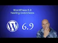 Testing WordPress 6 9 DataView DataForms