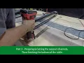 DYI ing an Epoxy Live Edge Table Part 3 - Prepping the bottom of the table for support and legs