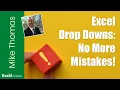Excel - Reduce Data Entry Errors with an Automatically Updating Drop-Down List