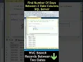 Find out number of days between two date columns sql server