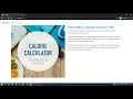 CS50 s Web Programming Final project Calorie Calculator