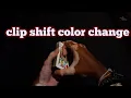 Clip shift color change card trick