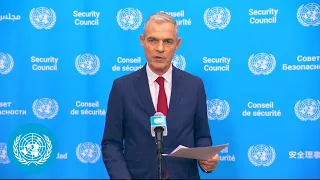 Libya - Security Council President's Stakeout | United Nations