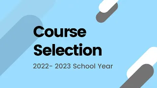 EHS - Course Selection 2022-2023