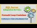 SSIS - Foreach Item Enumerator Foreach Loop Container