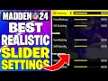 Best Realistic Slider Settings for Madden 24