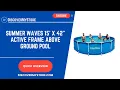 Summer Waves 15 x 42 Active Frame Above Ground Pool