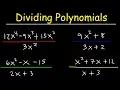 Dividing Polynomials By Monomials Binomials Using Long Division